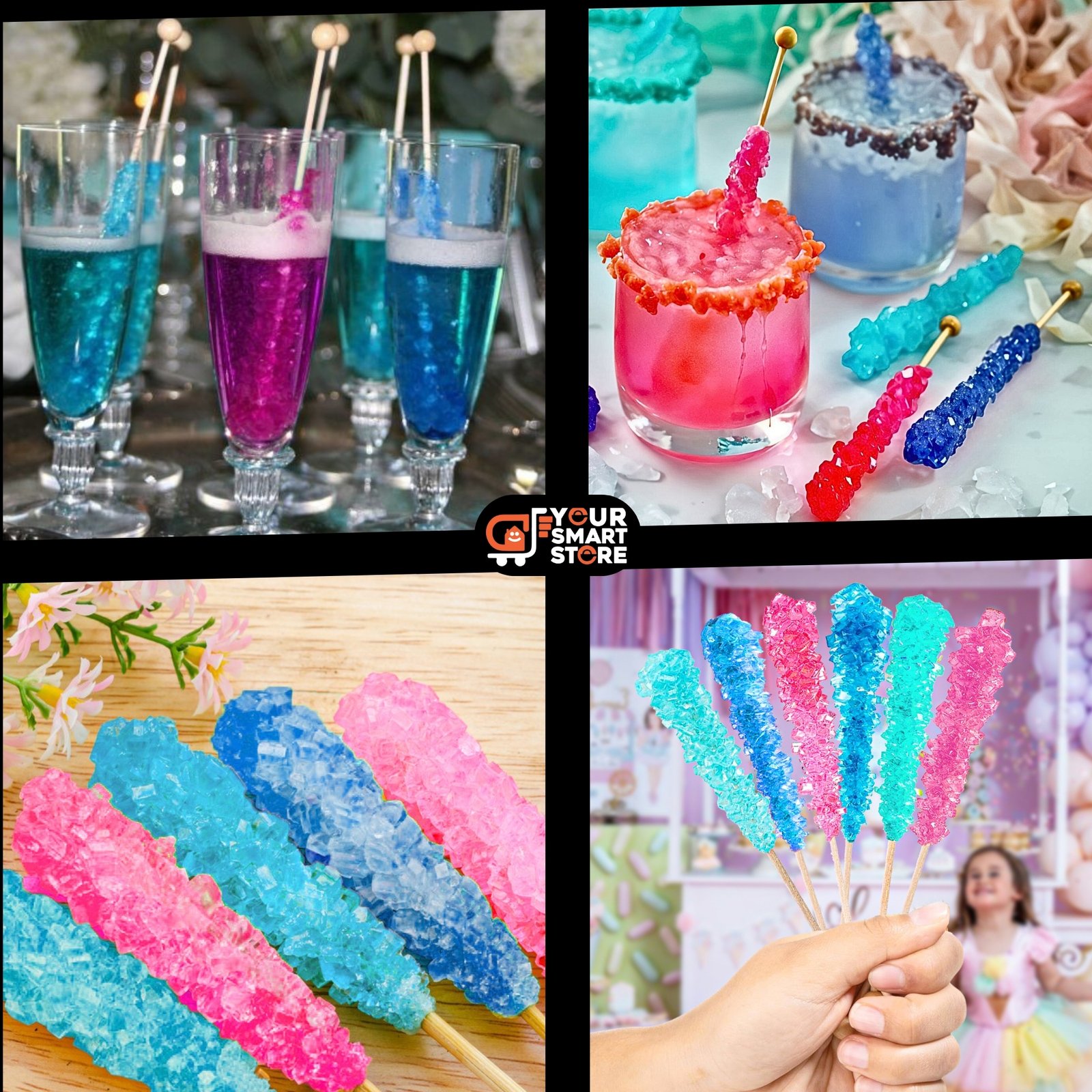 yoursmartstore-36-colorful-assorted-rock-crystal-candy-pack-large-assorted-rock-candy-sticks-crystaline-sticks-individually-wrapped-in-3-flavors-must-have-for-every-party